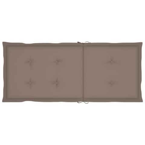 PODUSZKI NA KRZESŁA OGRODOWE 6 SZT. TAUPE 120X50X3CM