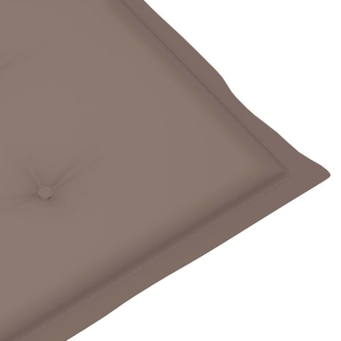 PODUSZKI NA KRZESŁA OGRODOWE 6 SZT. TAUPE 120X50X3CM