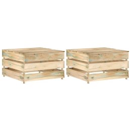 OGRODOWE STOLIKI Z PALET 2 SZT. IMPREGNOWANE DREWNO SOSNOWE