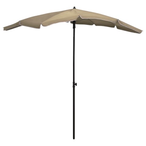 PARASOL OGRODOWY NA SŁUPKU 200X130CM KOLOR TAUPE