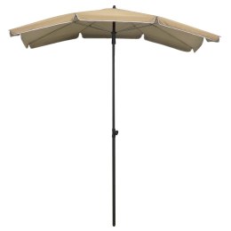 PARASOL OGRODOWY NA SŁUPKU 200X130CM KOLOR TAUPE