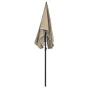 PARASOL OGRODOWY NA SŁUPKU 200X130CM KOLOR TAUPE