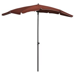 PARASOL OGRODOWY NA SŁUPKU 200X130CM TERAKOTA