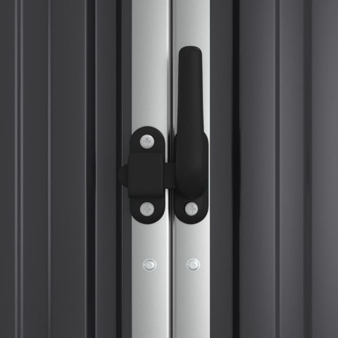 SZOPA OGRODOWA ANTRACYTOWA 161X89X161CM STAL GALWANIZOWANA