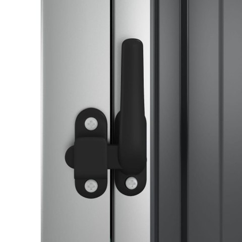 SZOPA OGRODOWA ANTRACYTOWA 88X89X161CM STAL GALWANIZOWANA