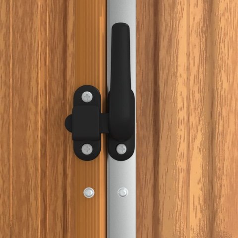 SZOPA OGRODOWA BRĄZOWA 225X89X161CM STAL GALWANIZOWANA