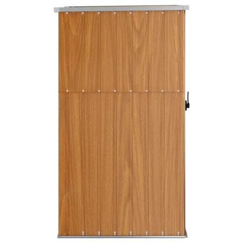 SZOPA OGRODOWA BRĄZOWA 88X89X161CM STAL GALWANIZOWANA