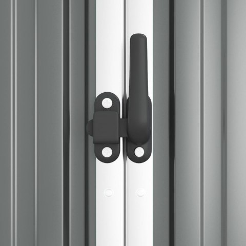 SZOPA OGRODOWA SZARA 161X89X161CM STAL GALWANIZOWANA