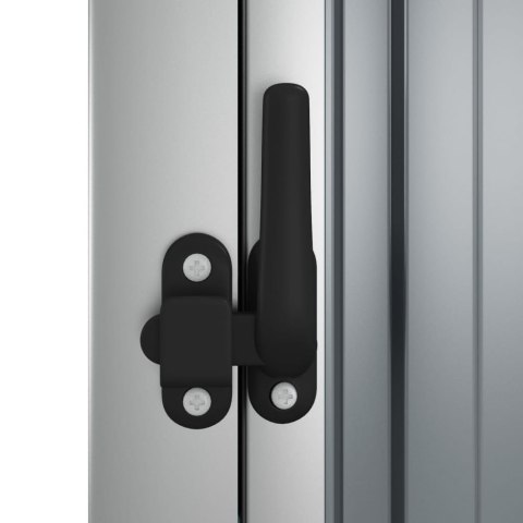 SZOPA OGRODOWA SZARA 88X89X161CM STAL GALWANIZOWANA