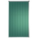 SZOPA OGRODOWA ZIELONA 225X89X161CM STAL GALWANIZOWANA