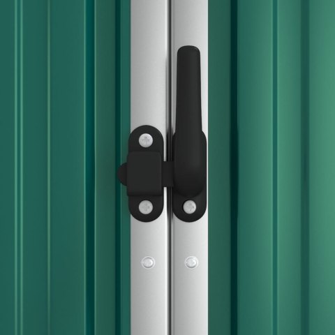 SZOPA OGRODOWA ZIELONA 225X89X161CM STAL GALWANIZOWANA