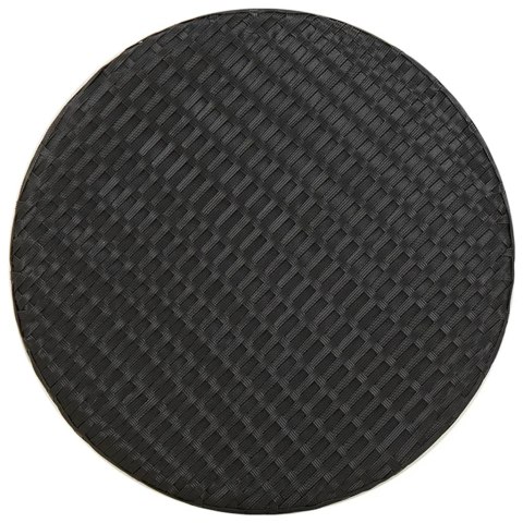 STOLIK HERBACIANY CZARNY 45CM POLIRATTAN