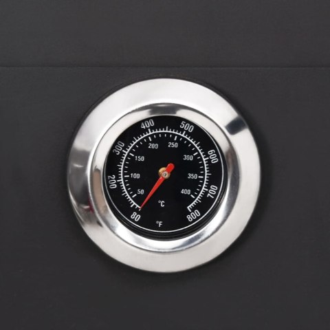 PIEC DO PIZZY NA WĘGIEL DRZEWNY Z 2 KAMIENIAMI SZAMOTOWYMI