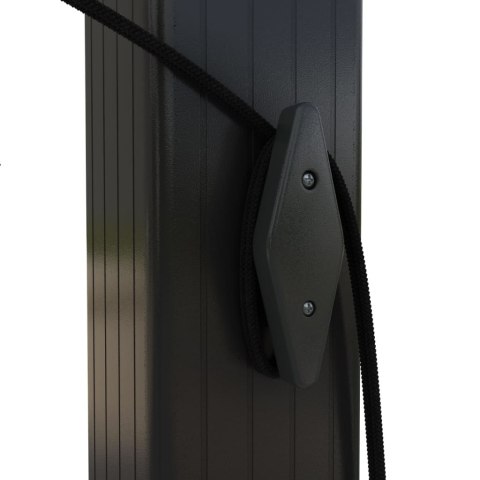 ALTANA OGRODOWA ZE ZWIJANYM DACHEM 3X3M ANTRACYTOWA