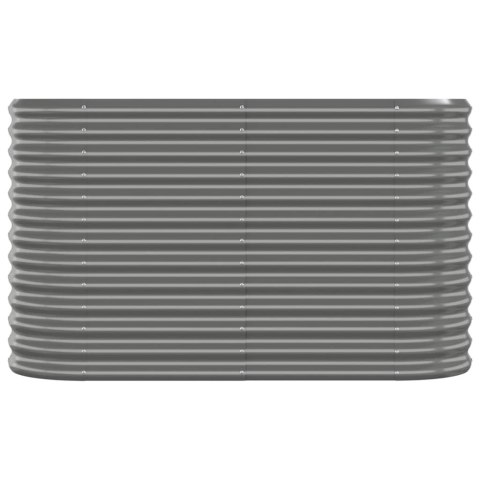 DONICA OGRODOWA ZE STALI 114X40X68CM SZARA