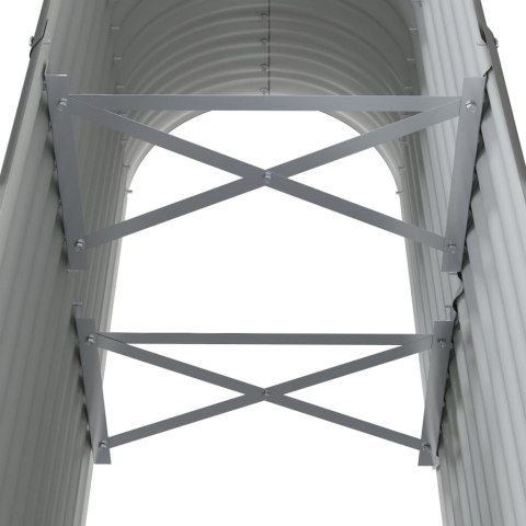 DONICA OGRODOWA ZE STALI 114X40X68CM SZARA