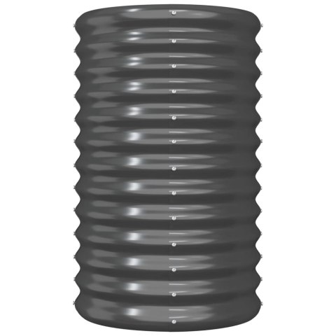 DONICA OGRODOWA ZE STALI 40X40X68CM ANTRACYT