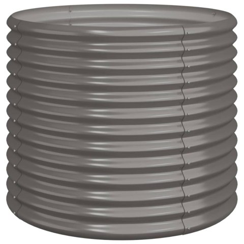 DONICA OGRODOWA ZE STALI 80X80X68CM SZARA