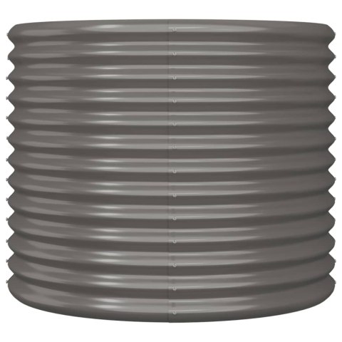 DONICA OGRODOWA ZE STALI 80X80X68CM SZARA