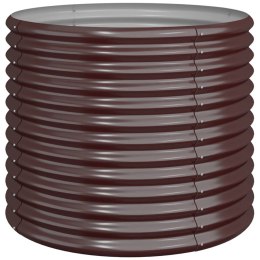 DONICA OGRODOWA ZE STALI 80X80X68CM BRĄZ