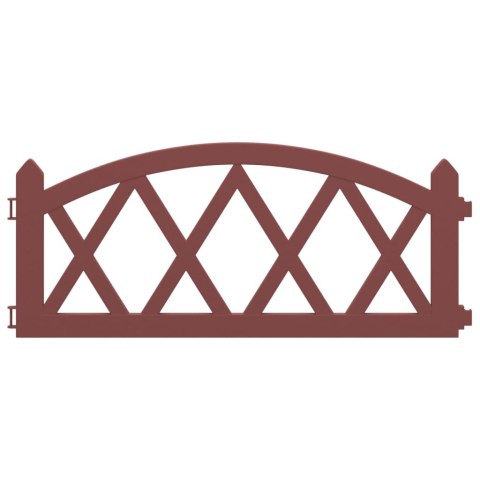 OBRZEŻA TRAWNIKOWE 17 SZT CZERWONE 10M PP