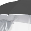 PARASOL PLAŻOWY ZE ŚCIANKAMI BOCZNYMI ANTRACYTOWY 215CM