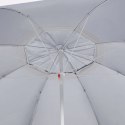 PARASOL PLAŻOWY ZE ŚCIANKAMI BOCZNYMI ANTRACYTOWY 215CM