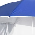 PARASOL PLAŻOWY ZE ŚCIANKAMI BOCZNYMI NIEBIESKI 215CM