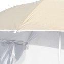 PARASOL PLAŻOWY ZE ŚCIANKAMI BOCZNYMI PIASKOWY 215CM