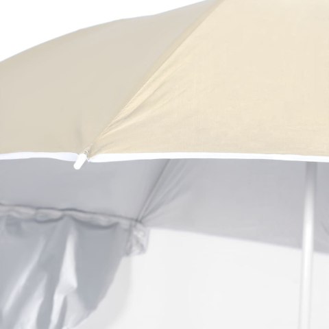 PARASOL PLAŻOWY ZE ŚCIANKAMI BOCZNYMI PIASKOWY 215CM