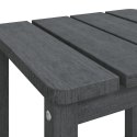 STOLIK OGRODOWY ADIRONDACK ANTRACYTOWY 38X38X46CM HDPE