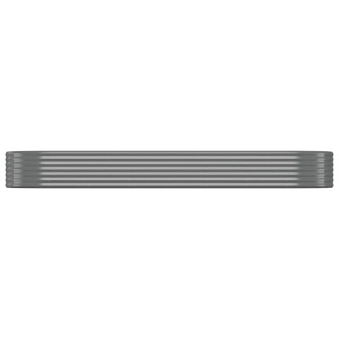 DONICA OGRODOWA ZE STALI 322X100X36CM SZARA