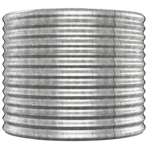 DONICA OGRODOWA ZE STALI 512X80X68CM SREBRNA