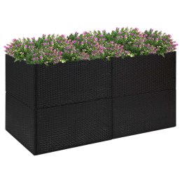 DONICA OGRODOWA CZARNA 157X80X80CM RATTAN PE