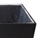 DONICA OGRODOWA CZARNA 157X80X80CM RATTAN PE