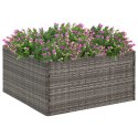 DONICA OGRODOWA SZARA 80X80X40CM RATTAN PE