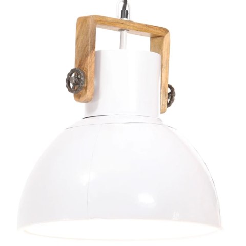 INDUSTRIALNA LAMPA WISZĄCA 25 W BIAŁA OKRĄGŁA 40CM E27