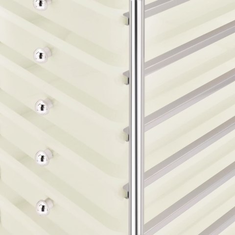 MOBILNY REGAŁ KUCHENNY STOLIK NA KÓŁKACH WÓZEK Z 10 SZUFLADAMI BIAŁY