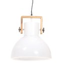 INDUSTRIALNA LAMPA WISZĄCA 25 W BIAŁA OKRĄGŁA 40CM E27