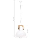 INDUSTRIALNA LAMPA WISZĄCA 25 W BIAŁA OKRĄGŁA 40CM E27