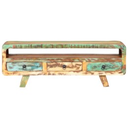 SZAFKA POD TELEWIZOR 117X30X41CM DREWNO Z ODZYSKU