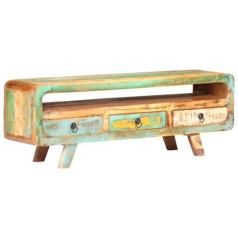 SZAFKA POD TELEWIZOR 117X30X41CM DREWNO Z ODZYSKU