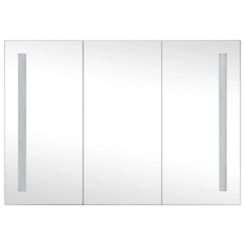 SZAFKA ŁAZIENKOWA Z LUSTREM I LED 89X14X62CM