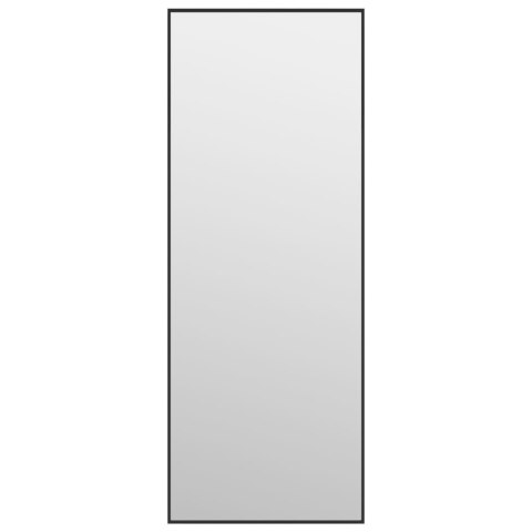 LUSTRO NA DRZWI CZARNE 30X80CM SZKŁO I ALUMINIUM