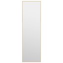 LUSTRO NA DRZWI ZŁOTE 30X100CM SZKŁO I ALUMINIUM