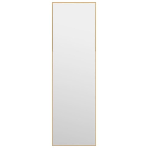 LUSTRO NA DRZWI ZŁOTE 30X100CM SZKŁO I ALUMINIUM