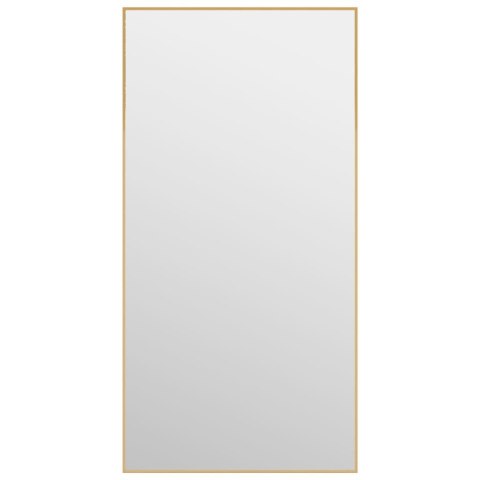LUSTRO NA DRZWI ZŁOTE 40X80CM SZKŁO I ALUMINIUM