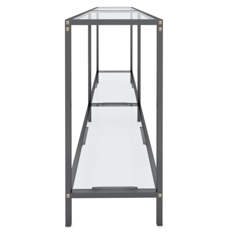 STOLIK KONSOLOWY PRZEZROCZYSTY 160X35X75,5CM SZKŁO HARTOWANE