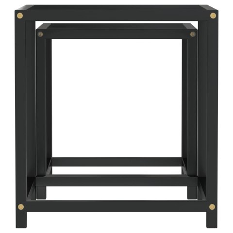 STOLIKI HERBACIANE 2 SZT CZARNE