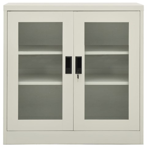 SZAFKA NA DOKUMENTY JASNOSZARA 90X40X90CM STALOWA